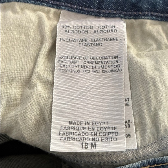 Levi's Signature Mid Rise Straight Blue Jeans Sz 18M - Picture 3 of 4